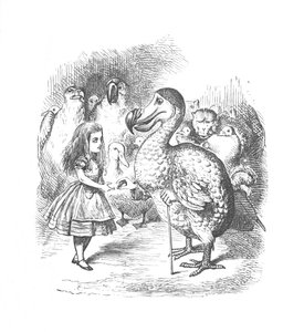 Alice e o Dodo, 1889 de John Tenniel