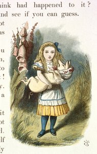 Alice e o Porco-Bebé de John Tenniel
