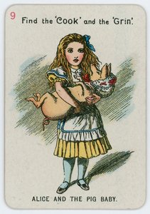 Alice e o bebê porco de John Tenniel