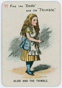 Alice e o dedal de John Tenniel