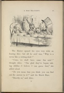 Alice na festa do chá do Chapeleiro Louco. de John Tenniel
