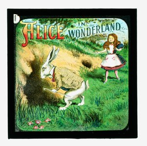 Alice no país das maravilhas, slides de lanternas coloridas de John Tenniel