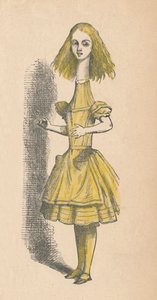 Alice com um pescoço longo, 1889 de John Tenniel