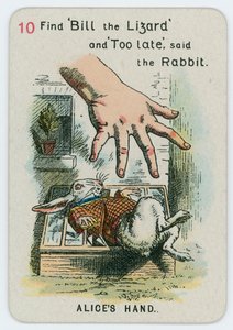 Mão de alice de John Tenniel