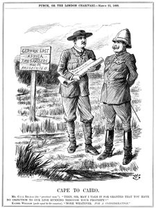 Cabo para o Cairo, 1899. de John Tenniel
