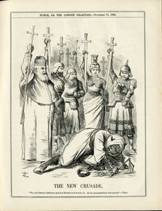 Ilustração de John Tenniel (1820-1914) em Punch de John Tenniel
