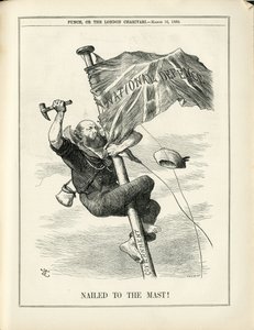 Ilustração de John Tenniel (1820-1914) em Punch de John Tenniel