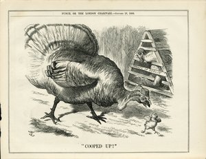 Ilustração de John Tenniel (1820-1914) em Punch de John Tenniel