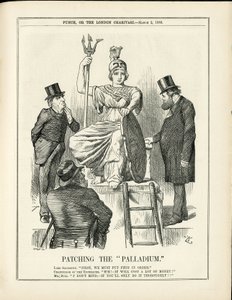 Ilustração de John Tenniel (1820-1914) em Punch de John Tenniel