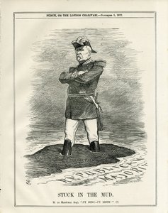 Ilustração de John Tenniel (1820-1914) em Punch de John Tenniel