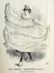 Desenho animado de John Tenniel sobre as maquinações francesas sobre a construção do Canal do Panamá. De 