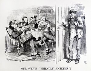 Desenho animado de John Tenniel intitulado 