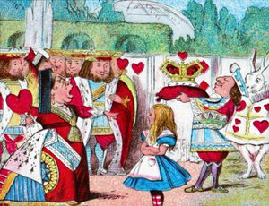 Fora com sua cabeça! Alice e sua rainha vermelha, c1910 de John Tenniel
