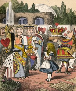 Fora com sua cabeça! Alice e a rainha vermelha, 1889 de John Tenniel