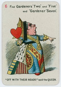 Fora com suas cabeças! disse a rainha de John Tenniel