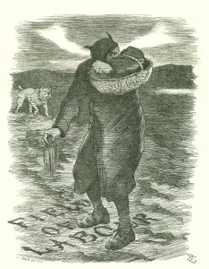 Tartes de Semear: O medo de que o socialismo se espalhasse entre a força de trabalho britânica. John Tenniel cartoon de Punch, Londres, 27 de Fevereiro de 1886. de John Tenniel