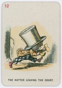 O Chapeleiro saindo do Tribunal de John Tenniel