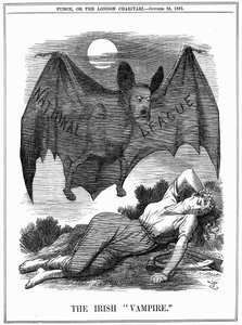 O vampiro irlandês, 1885 de John Tenniel