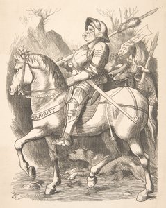 The Knight and His Companion Punch, 5 de março de 1887, 1887. de John Tenniel