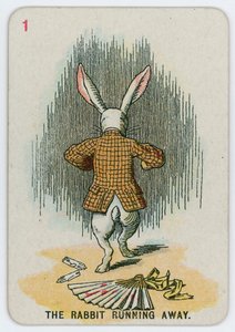 O coelho fugindo de John Tenniel
