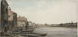 Vista no Wensum na King Street, tirada da Foundary Bridge
