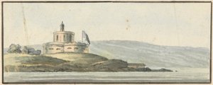 Castelo de St. Maws, Falmouth, East South East de John Thomas Serres