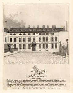 Cleveland House por St James Palace, Londres de John Thomas Smith
