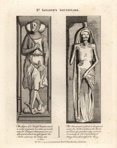Efígies de Grave em St. Saviours Southwark de John Thomas Smith