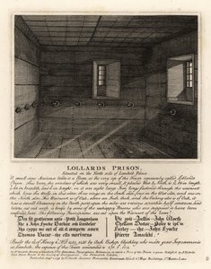 Prisão de Lollards, na torre do Palácio Lambeth de John Thomas Smith