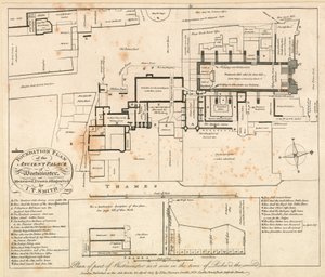 Plano de parte de Westminster como era no tempo de Ricardo II de John Thomas Smith