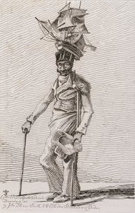 Joseph Johnson, de Gravuras de Mendigos Notáveis, Comerciantes Itinerantes e Outras Pessoas ..., 1815 9 de John Thomas after Smith