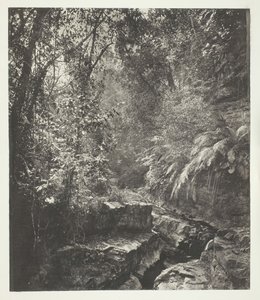 Um desfiladeiro de montanha em Formosa, c. 1868. de John Thomson