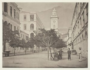 A Torre do Relógio, Hong-Kong, c. 1868. de John Thomson
