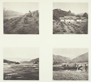 A Fábrica de Chá; A Fábrica de Chá; Os rápidos de Yenping; Um pequeno barco rápido de John Thomson