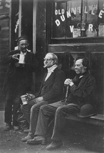 Wall Workers, c.1877(b-w foto) de John Thomson