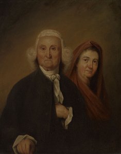 O governador Jonathan Trumbull, Sr., e Faith Robinson Trumbull (1710–1785, Doutoramento em Direito em 1779; 1718–1780)