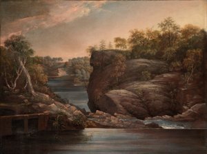 Norwich Falls (ou as Cataratas do Yantic em Norwich) de John Trumbull