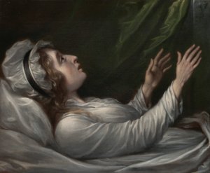 Sarah Trumbull no seu leito de morte de John Trumbull