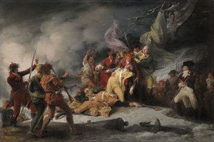 A Morte do General Montgomery no Ataque em Quebec, em 31 de dezembro de 1775, 1786