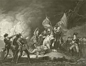 A morte do general Montgomery de John Trumbull