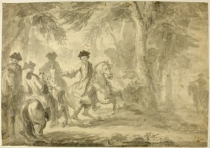Cavaleiros no parque de John Vanderbank