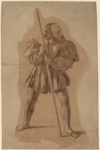 Estudo de figurino para Columbus Mural, Washington, D.C. de John Vanderlyn