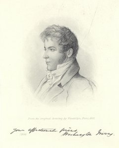 Retrato de Washington Irving de John Vanderlyn