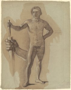 Estudo para "O Desembarque de Colombo" de John Vanderlyn