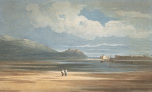 Castelo Harlech em Traeth Mawr, 1800-1842.
