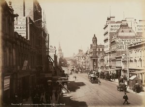 Collins Street, Melbourne, c.1880 de John W. Lindt