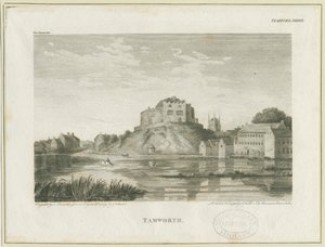 Castelo de Tamworth: gravura, nd [c 1798]