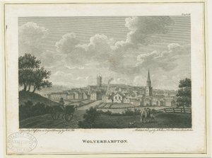 Wolverhampton - Sudoeste Vista: gravura, nº [c 1796]