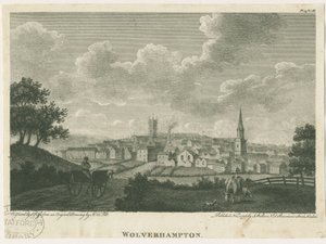 Wolverhampton - Sudoeste Vista: gravura, nº [c 1796]