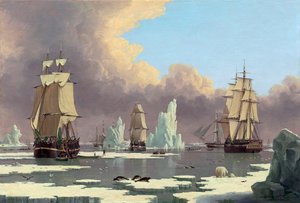 A Pesca da Baleia do Norte: O Cisne e Isabella, c. 1840